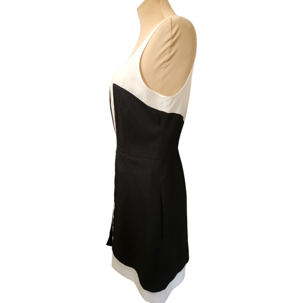 ZAC POSEN Two-tone Faille Fit & Flare Dress - Size 10 - Picture 7 of 15